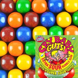 Concord Dubble Bubble Cry Baby Guts Extra Sour Bubble Gum 5lb Bag Bulk